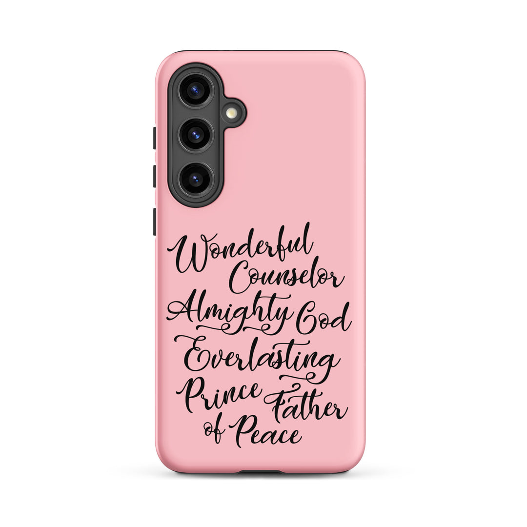 Christian Phone Case Wonderful Counselor Pink for Samsung® Samsung® Phone Cases Matte Samsung Galaxy S24 Plus 