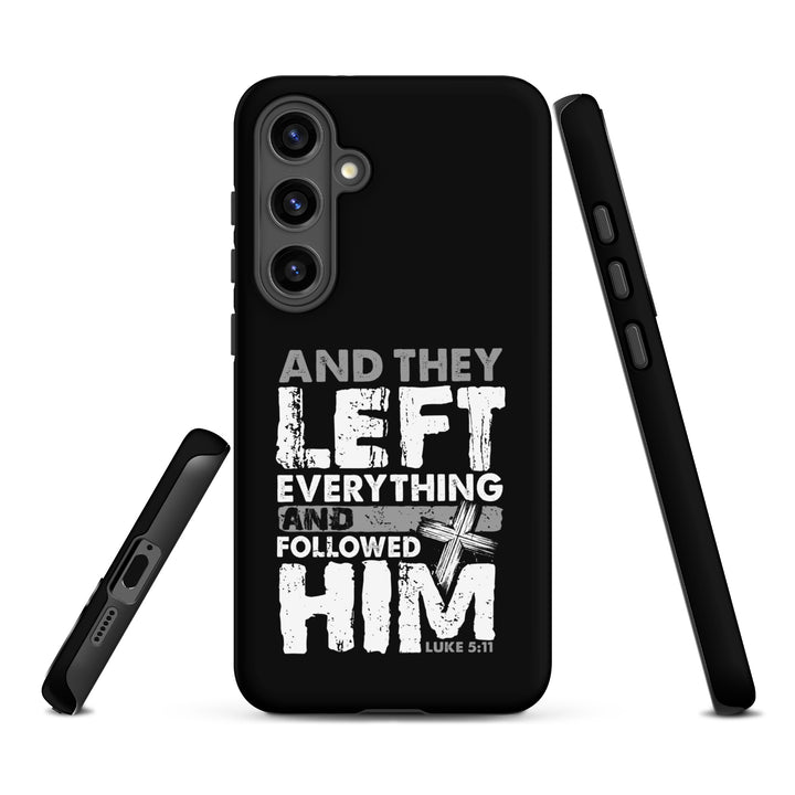 Christian Phone Case Left Everything Cross Black for Samsung® Samsung® Phone Cases   