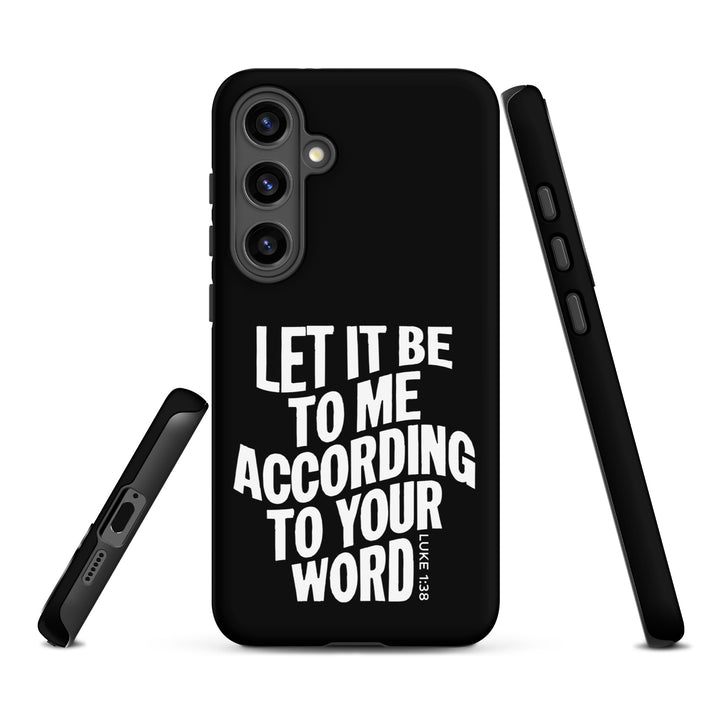 Christian Phone Case According To Your Word Black for Samsung® Samsung® Phone Cases   