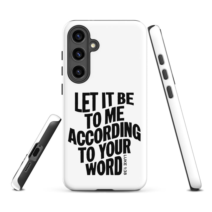 Christian Phone Case According To Your Word White for Samsung® Samsung® Phone Cases   