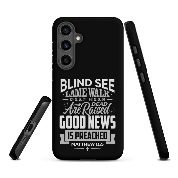 Christian Phone Case Go and Tell John Black for Samsung® Samsung® Phone Cases   