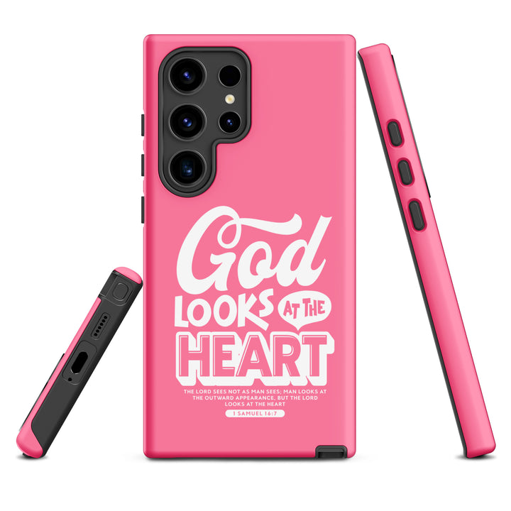 Christian Phone Case God Looks At Heart  for Samsung® Samsung® Phone Cases   