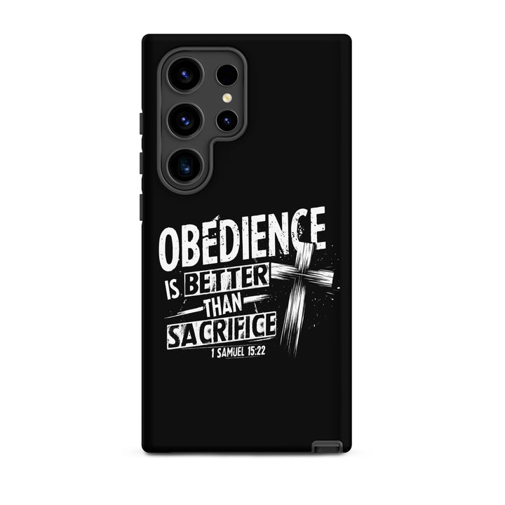 Christian Phone Case Obedience Is Better for Samsung® Samsung® Phone Cases Matte Samsung Galaxy S24 Ultra 