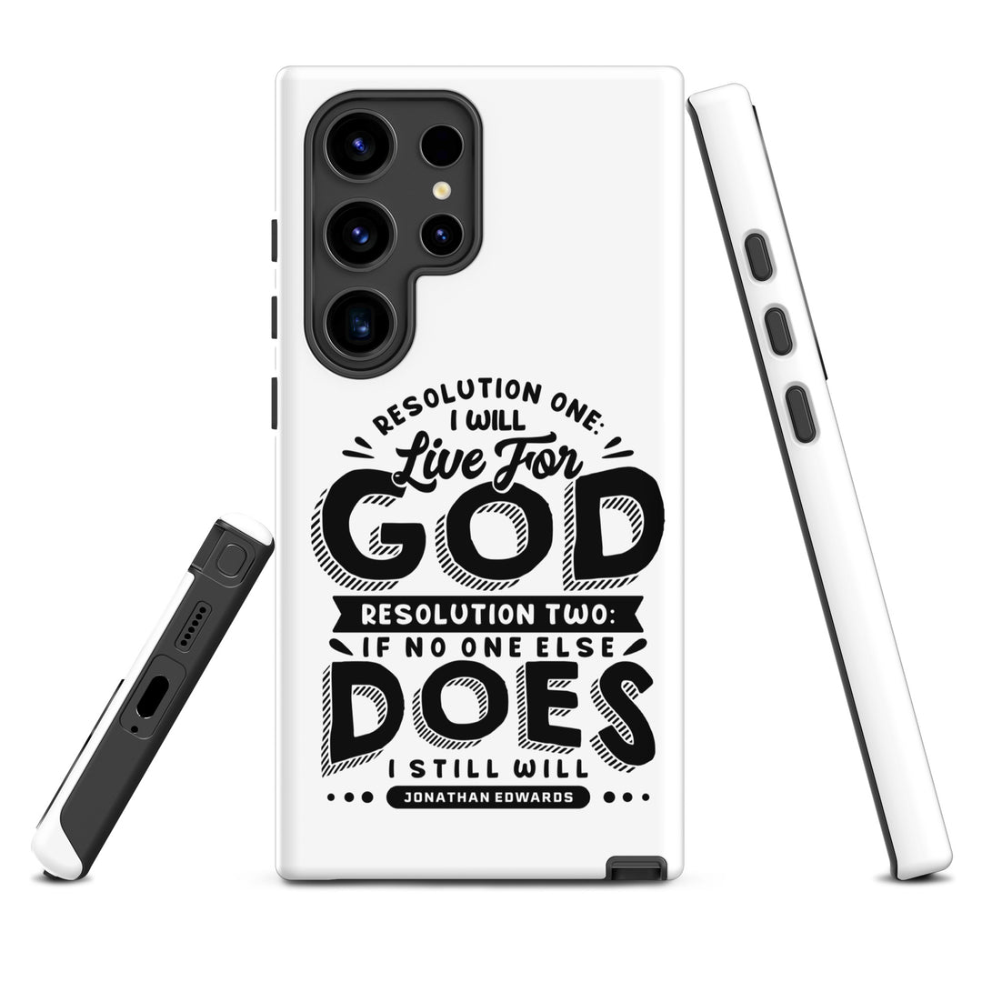 Christian Phone Case Live For God White for Samsung® Samsung® Phone Cases   