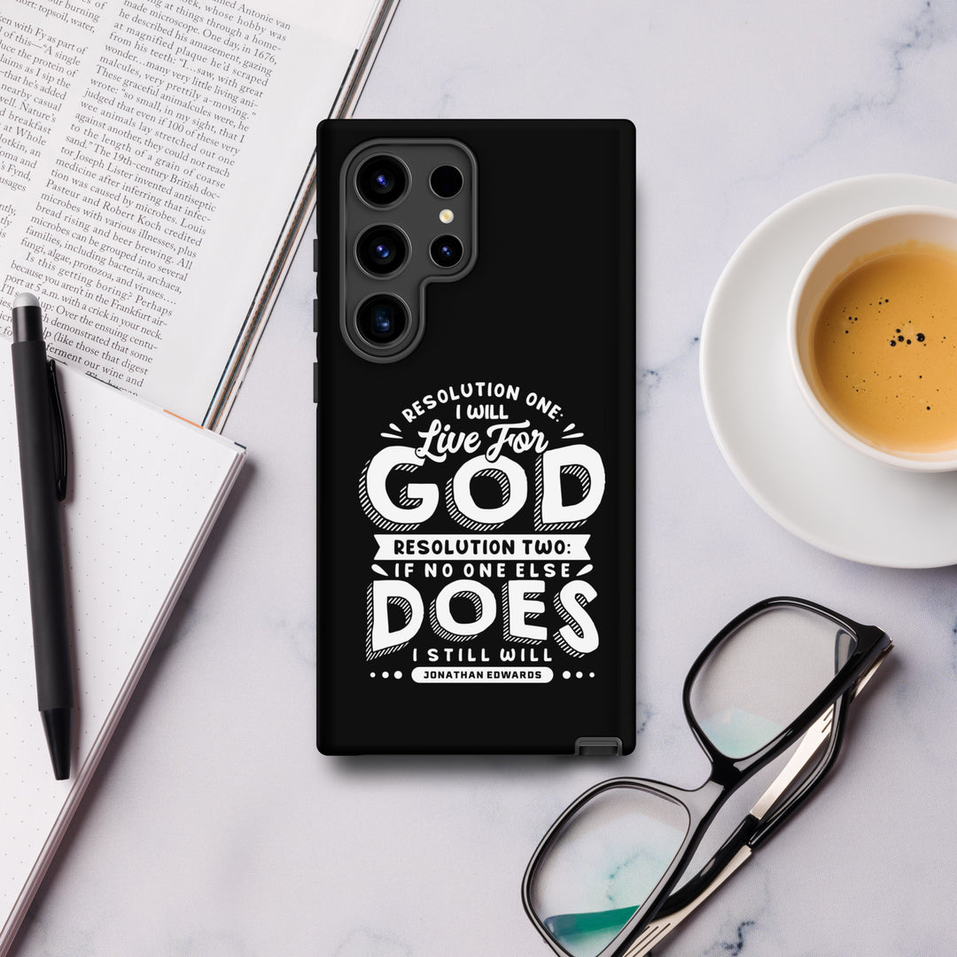 Christian Phone Case Live For God Black for Samsung® Samsung® Phone Cases   