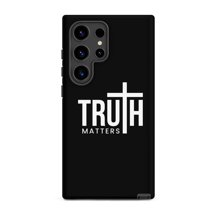 Christian Phone Case Truth Matters Black for Samsung® Samsung® Phone Cases Matte Samsung Galaxy S24 Ultra 