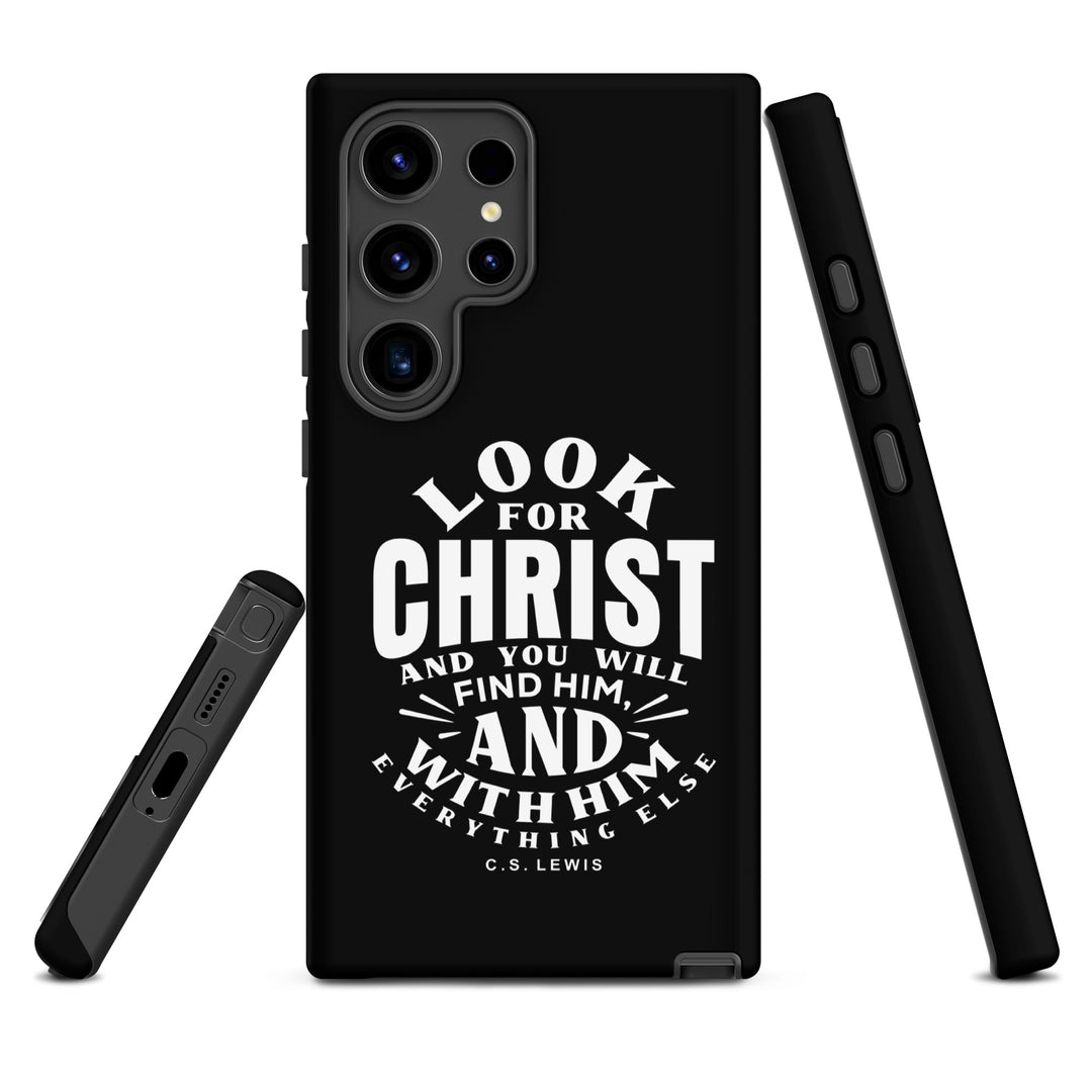 Christian Phone Case Look For Christ Black for Samsung® Samsung® Phone Cases   