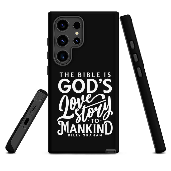 Christian Phone Case God's Love Story Black for Samsung® Samsung® Phone Cases   