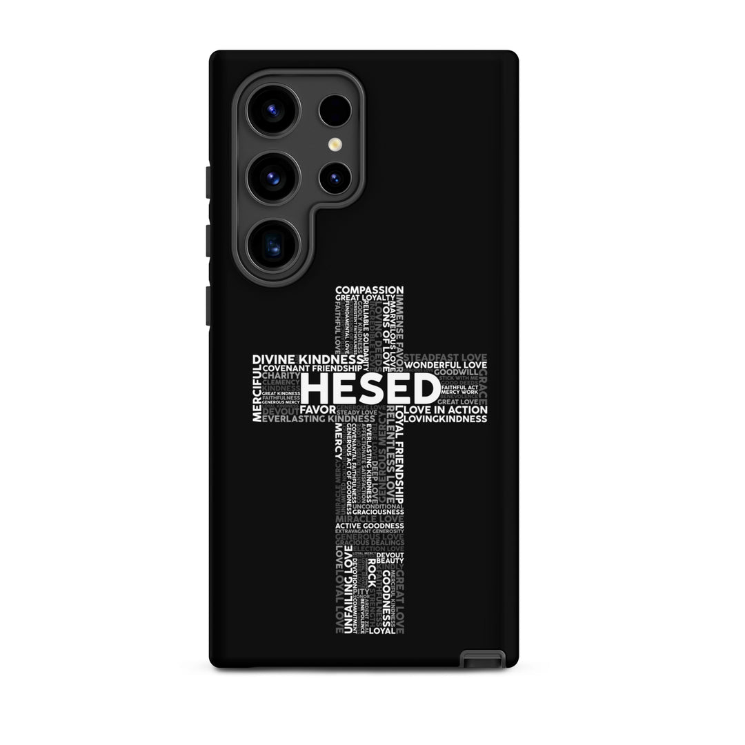 Christian Phone Case Hesed Cross Black for Samsung® Samsung® Phone Cases   