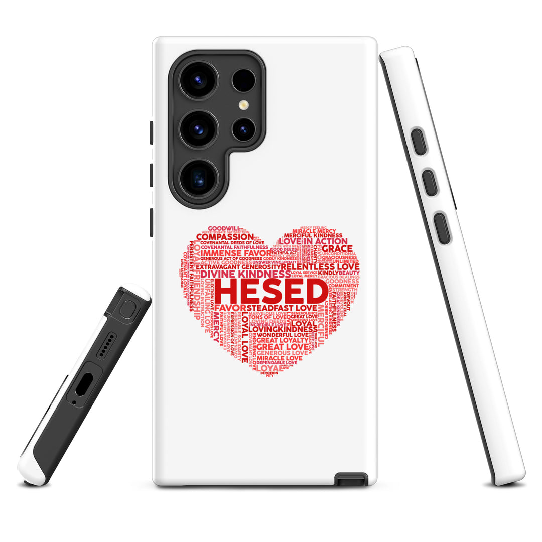 Christian Phone Case Hesed Heart White for Samsung® Samsung® Phone Cases   