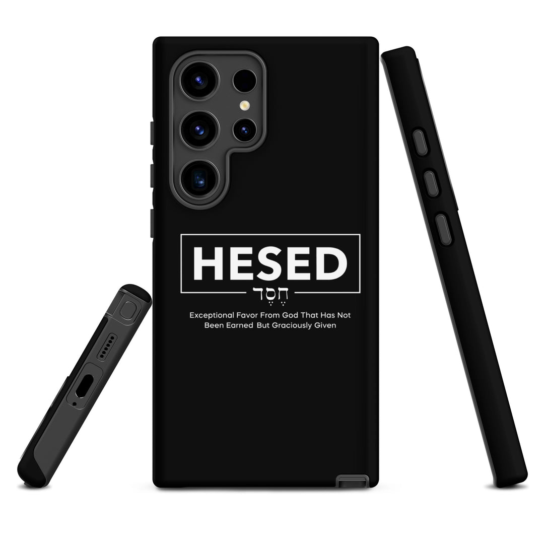 Christian Phone Case Hesed Hebrew Exceptional Favor Black for Samsung® Samsung® Phone Cases   