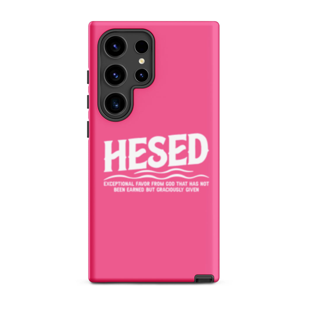 Christian Phone Case Hesed Exceptional Favor Pink for Samsung® Samsung® Phone Cases Matte Samsung Galaxy S24 Ultra 