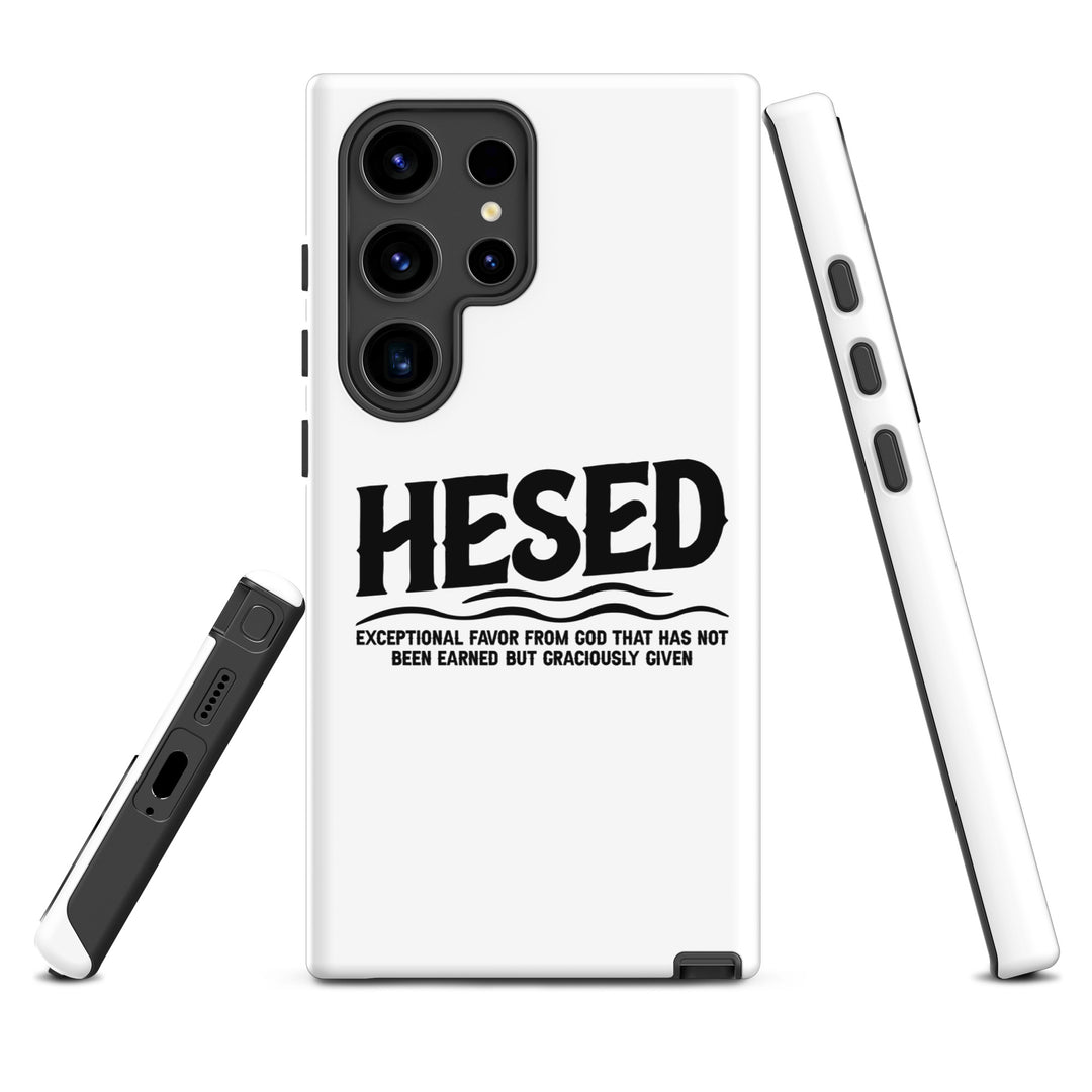 Christian Phone Case Hesed Exceptional Favor White for Samsung® Samsung® Phone Cases   