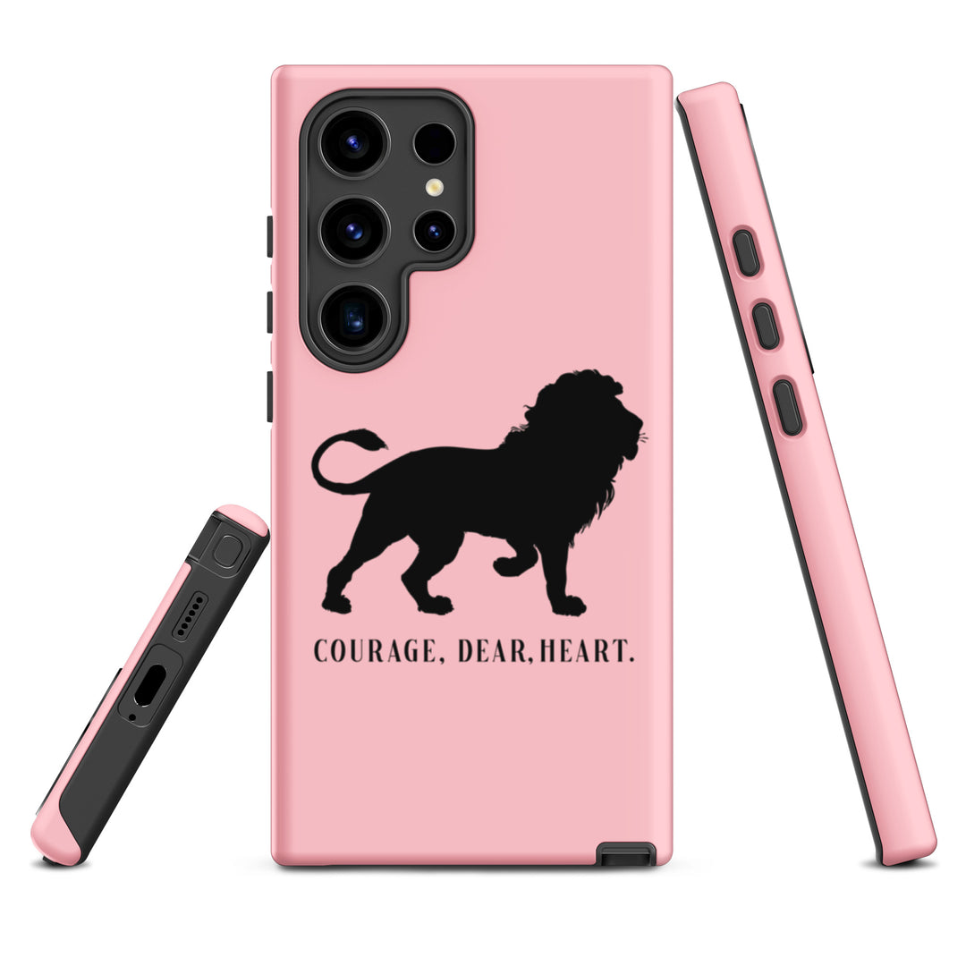 Christian Phone Case Courage Dear Heart Pink for Samsung® Samsung® Phone Cases   