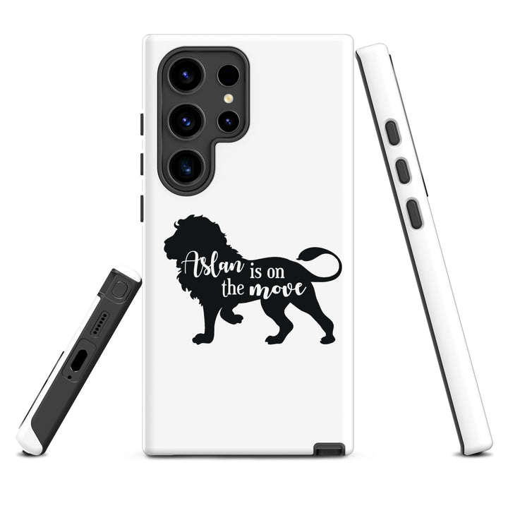 Christian Phone Case Aslan Is On The Move White for Samsung® Samsung® Phone Cases   