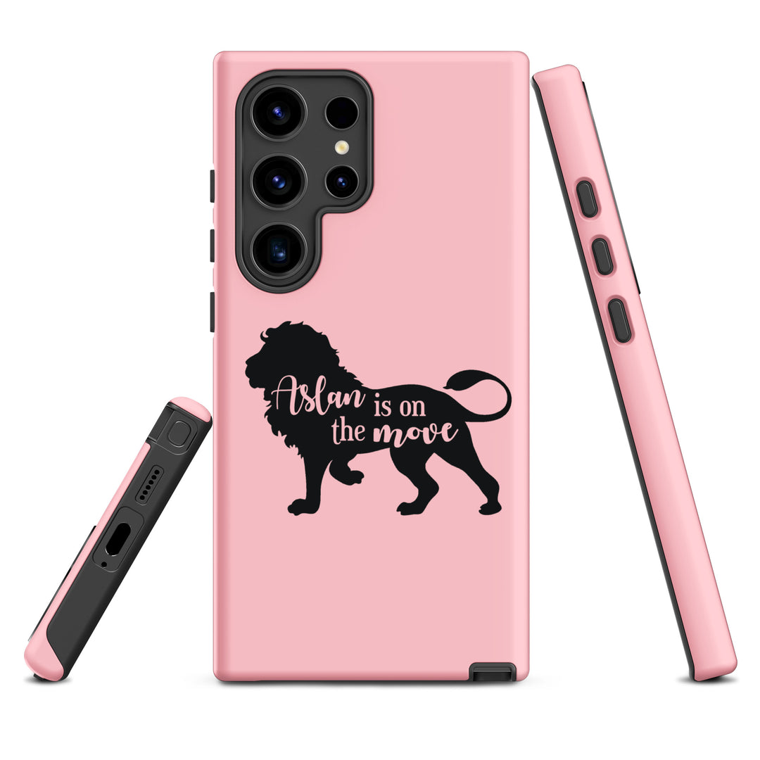 Christian Phone Case Aslan Is On The Move Pink for Samsung® Samsung® Phone Cases   