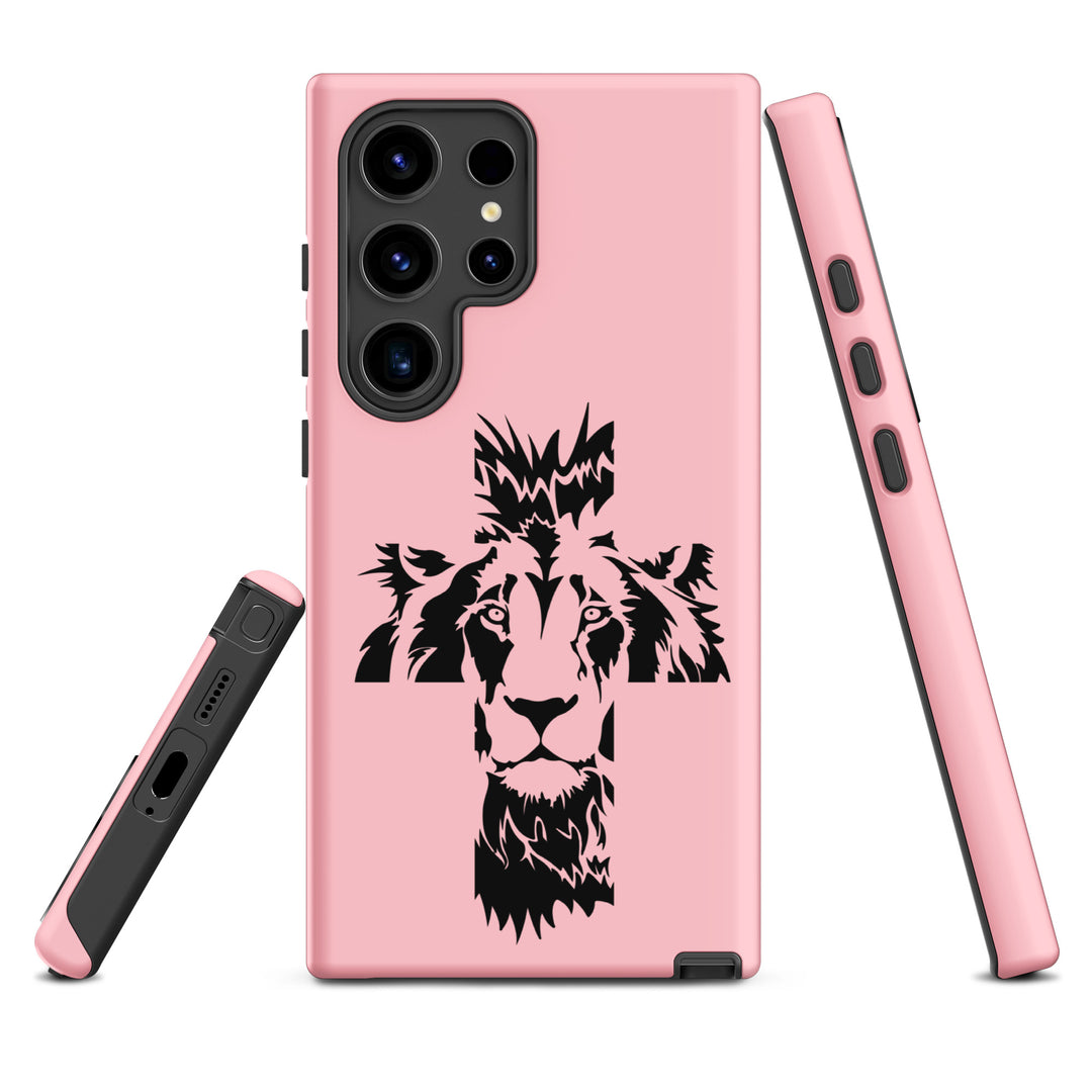 Christian Phone Case Aslan Cross Pink for Samsung® Samsung® Phone Cases   