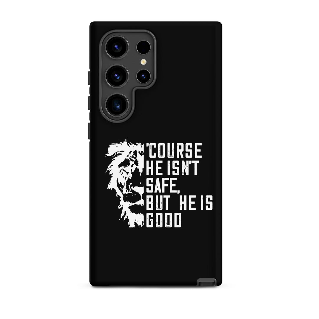 Christian Phone Case Christian Phone 'Course He Isn't Safe Black for Samsung® Samsung® Phone Cases Matte Samsung Galaxy S24 Ultra 