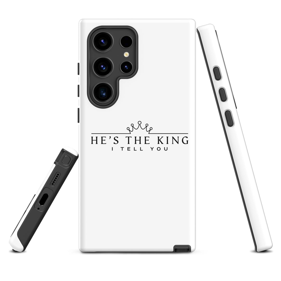 Christian Phone Case He's The King White for Samsung® Samsung® Phone Cases   