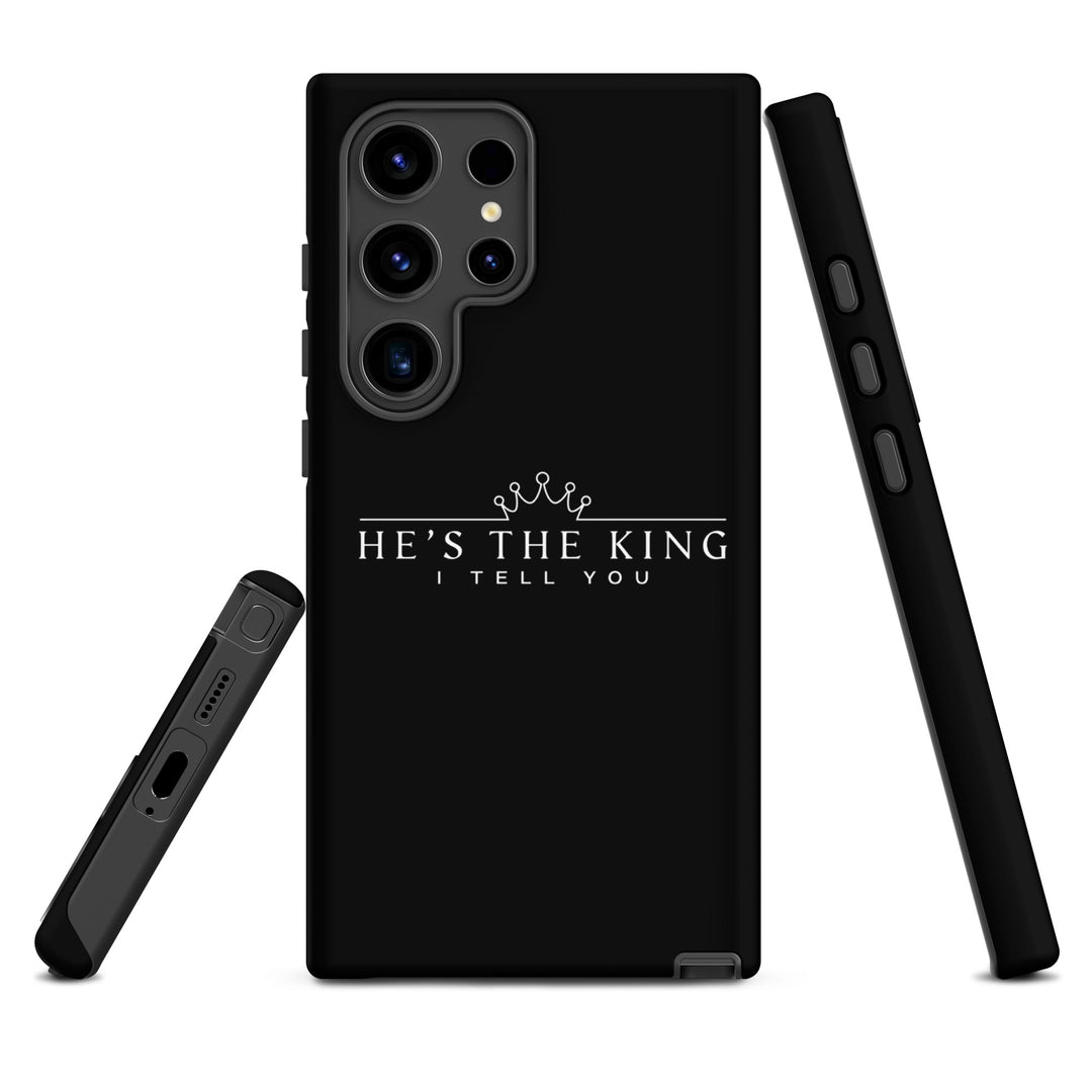 Christian Phone Case He's The King Black for Samsung® Samsung® Phone Cases   