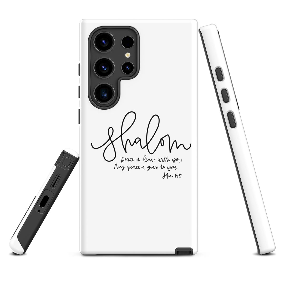 Christian Phone Case Shalom White for Samsung® Samsung® Phone Cases   