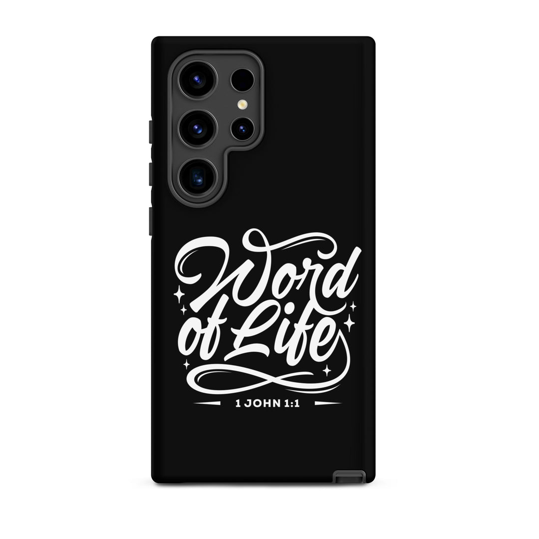 Christian Phone Case Word of Life Black for Samsung® Samsung® Phone Cases Matte Samsung Galaxy S24 Ultra 