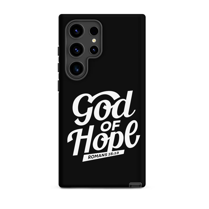 Christian Phone Case God of Hope Black for Samsung® Samsung® Phone Cases Matte Samsung Galaxy S24 Ultra 