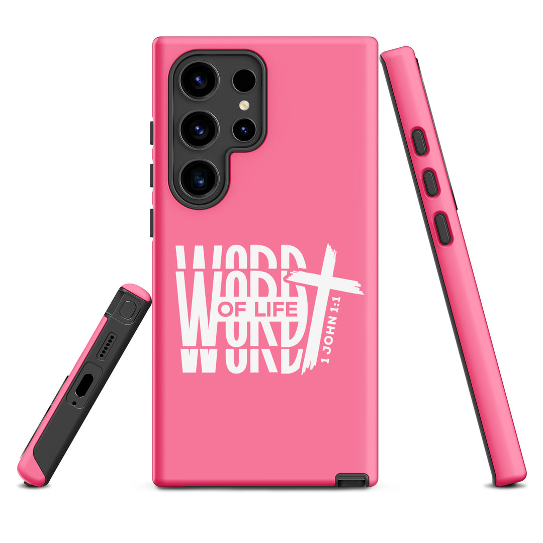 Christian Phone Case Word of Life Cross Pink for Samsung® Samsung® Phone Cases   