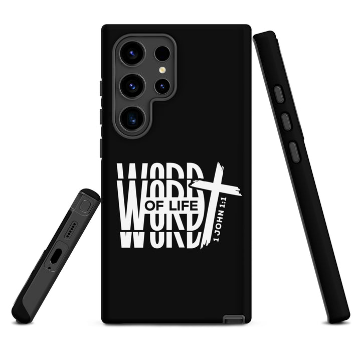 Christian Phone Case Word of Life Cross Black for Samsung® Samsung® Phone Cases   