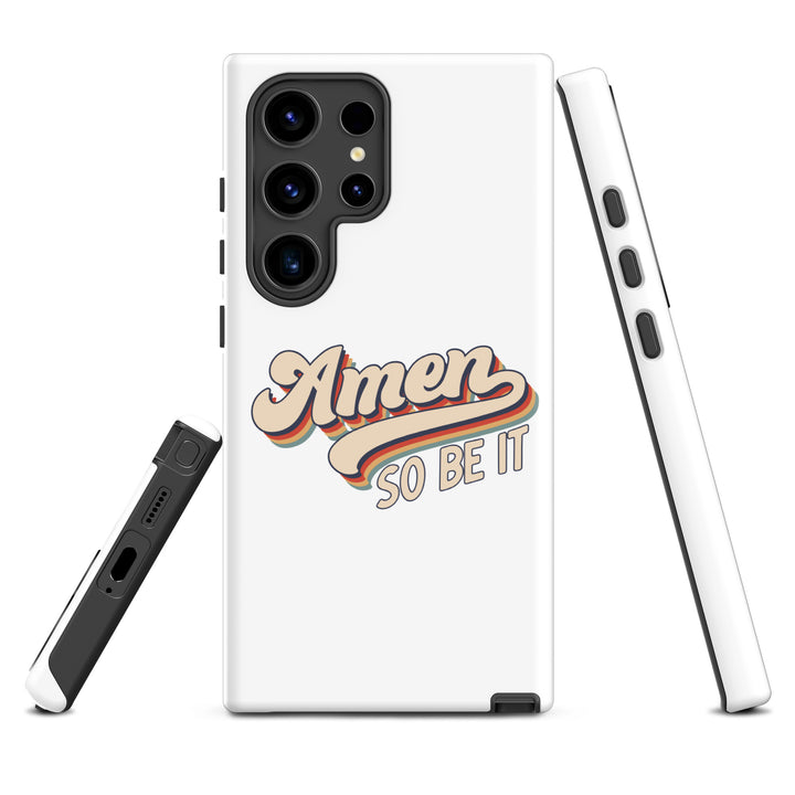 Christian Phone Case Amen So Be It White for Samsung® Samsung® Phone Cases   