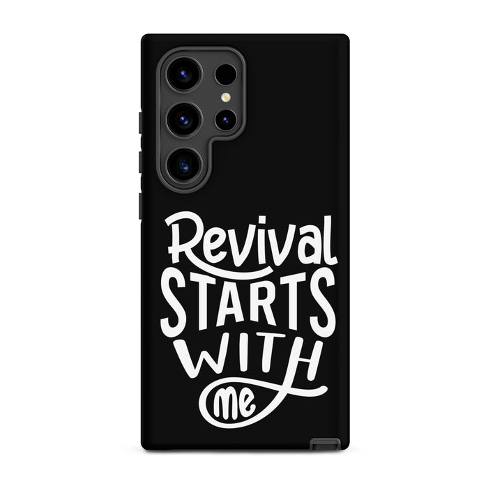 Christian Phone Case Revival Starts With Me Black for Samsung® Samsung® Phone Cases Matte Samsung Galaxy S24 Ultra 