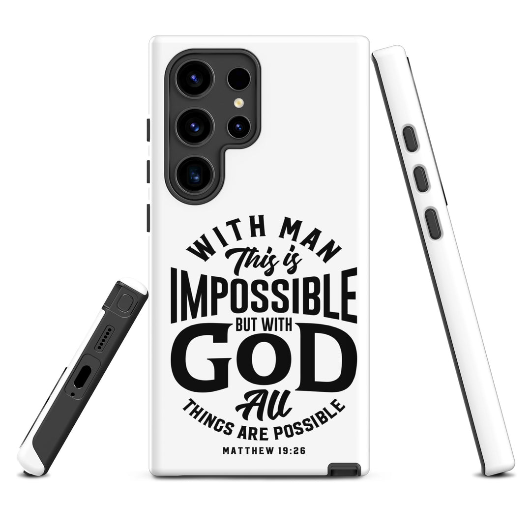 Christian Phone Case All Things Possible White for Samsung® Samsung® Phone Cases   