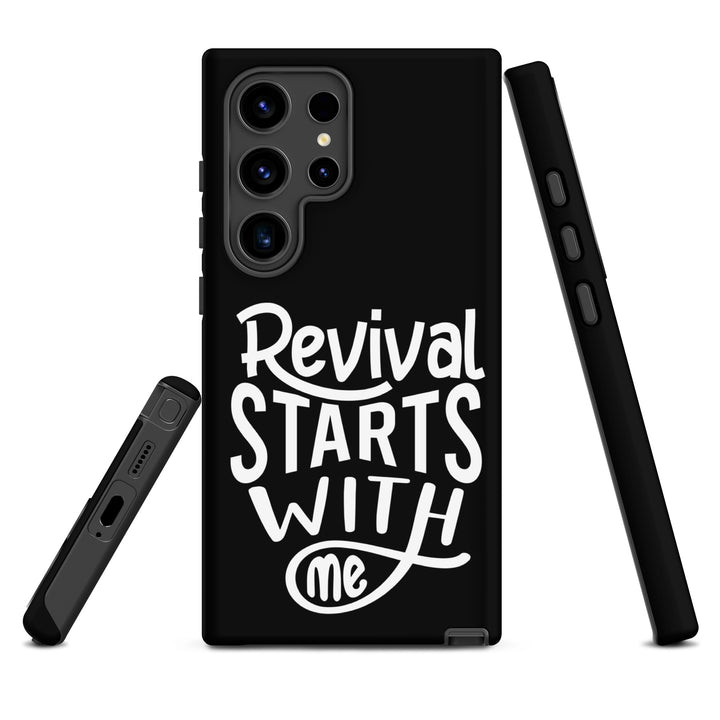 Christian Phone Case Revival Starts With Me Black for Samsung® Samsung® Phone Cases   