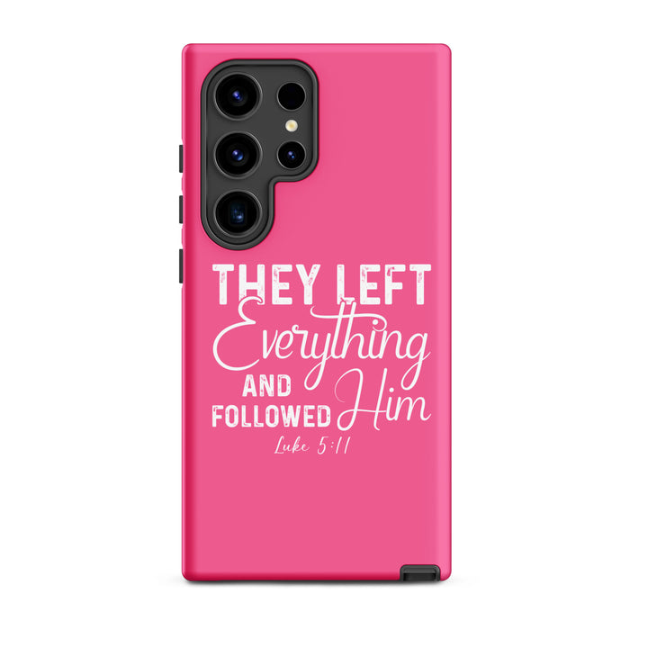 Christian Phone Case Left Everything Pink  for Samsung® Samsung® Phone Cases Matte Samsung Galaxy S24 Ultra 