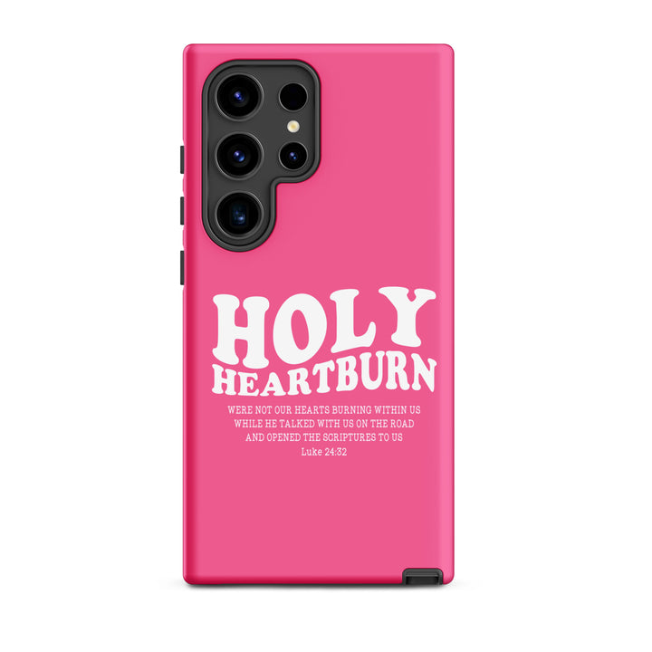 Christian Phone Case Holy Heartburn Pink for Samsung® Samsung® Phone Cases Matte Samsung Galaxy S24 Ultra 