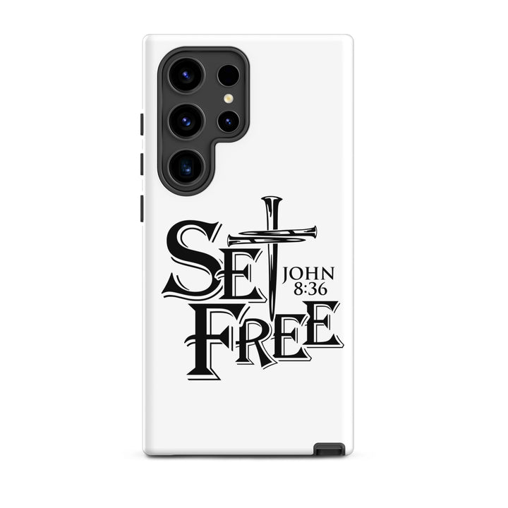 Christian Phone Case Set Free White for Samsung® Samsung® Phone Cases Matte Samsung Galaxy S24 Ultra 