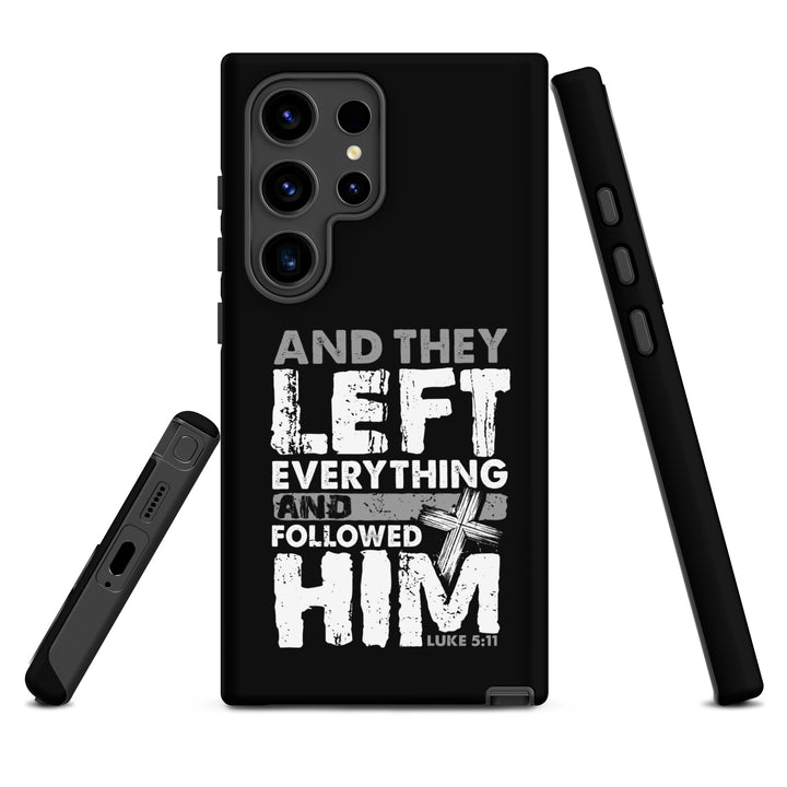 Christian Phone Case Left Everything Cross Black for Samsung® Samsung® Phone Cases   