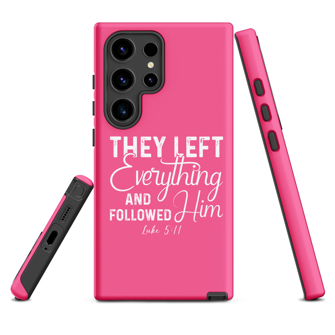 Christian Phone Case Left Everything Pink  for Samsung® Samsung® Phone Cases   