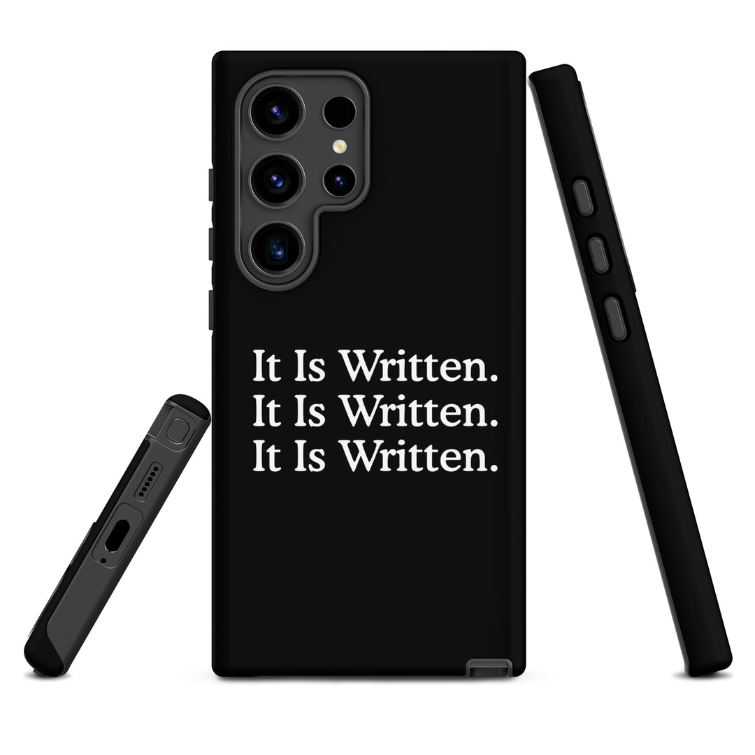 Christian Phone Case It Is Written Black for Samsung® Samsung® Phone Cases   