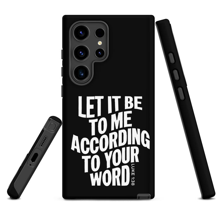 Christian Phone Case According To Your Word Black for Samsung® Samsung® Phone Cases   