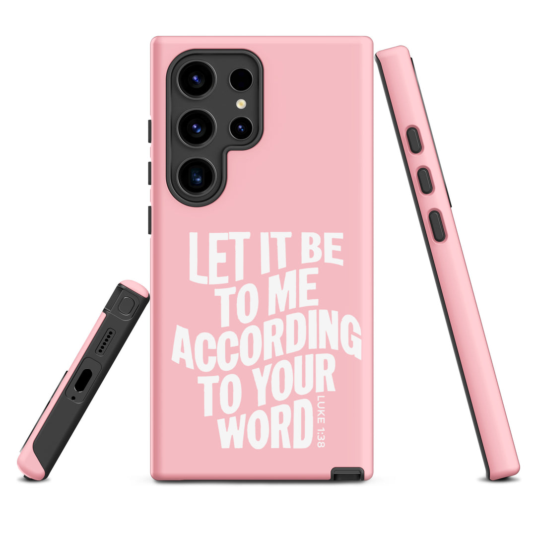 Christian Phone Case According To Your Word Pink for Samsung® Samsung® Phone Cases   