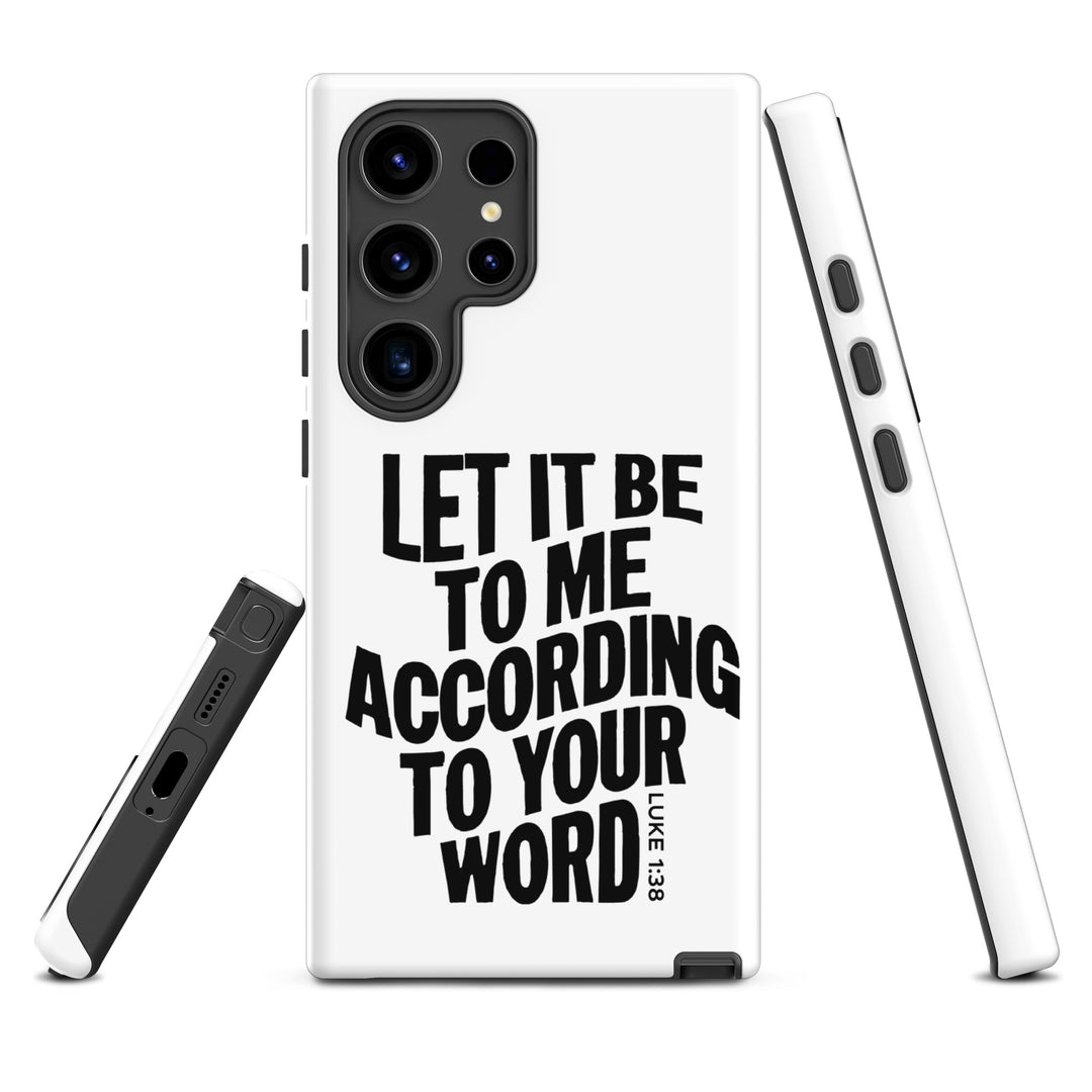 Christian Phone Case According To Your Word White for Samsung® Samsung® Phone Cases   