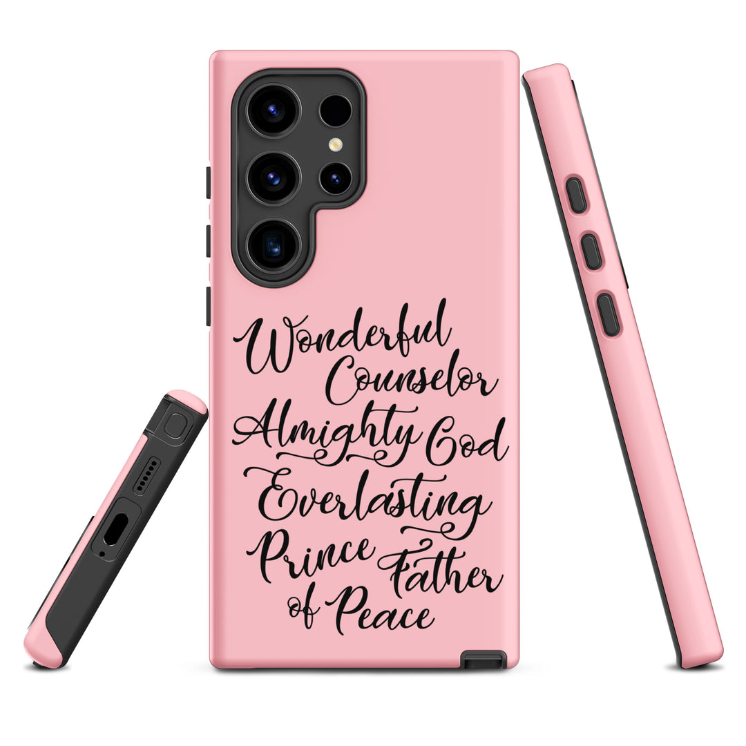 Christian Phone Case Wonderful Counselor Pink for Samsung® Samsung® Phone Cases   