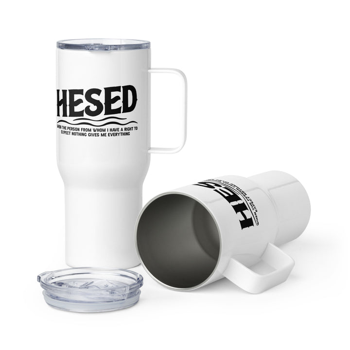 Hesed Everything 25 oz Travel Mug with Handle Travel Mug Default Title  