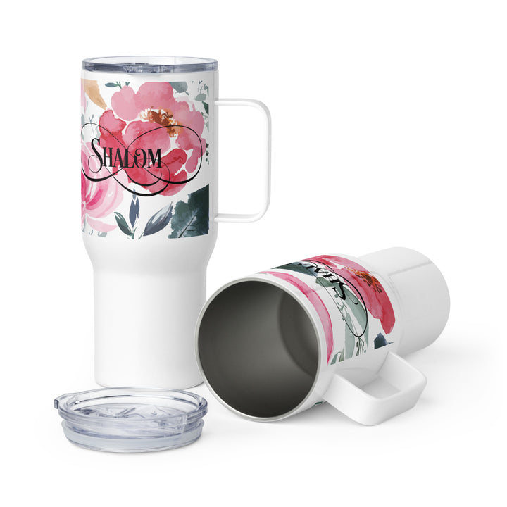 Shalom Rose 25 oz Travel Mug with Handle Travel Mug Default Title  