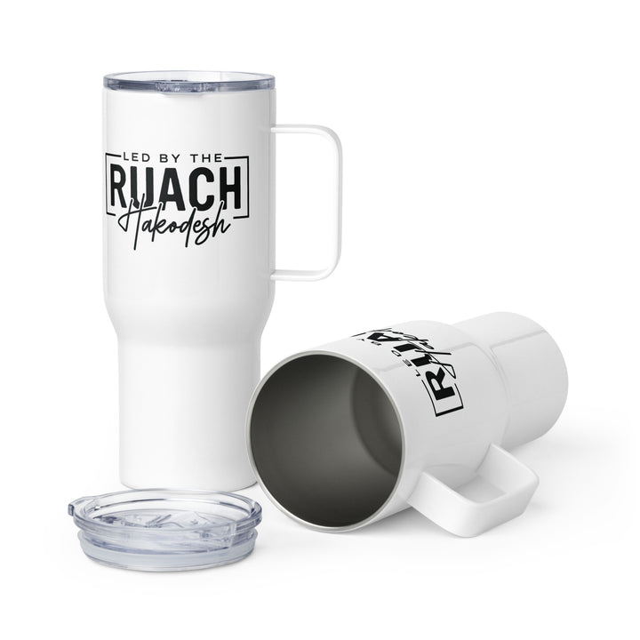 Led By Ruach Hakodesh 25 oz Travel Mug with Handle Travel Mug Default Title  