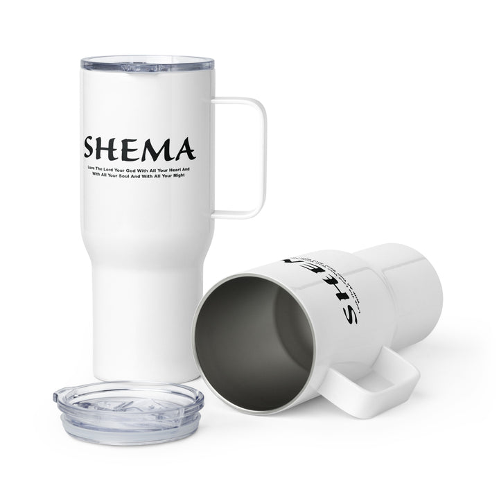 Shema Love The Lord 25 oz Travel Mug with Handle Travel Mug Default Title  