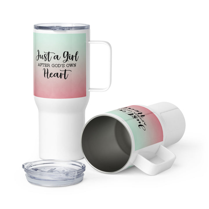 Christian Coffee Mug Travel Cup Girl After God's Own Heart 25 oz Travel Mug Default Title  