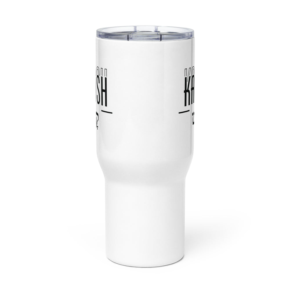 Kadosh Hebrew 25 oz Travel Mug with Handle Travel Mug   