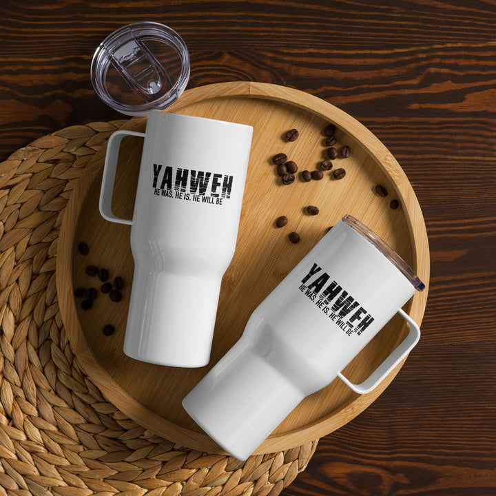 Yahweh 25 oz Travel Mug with Handle Travel Mug   